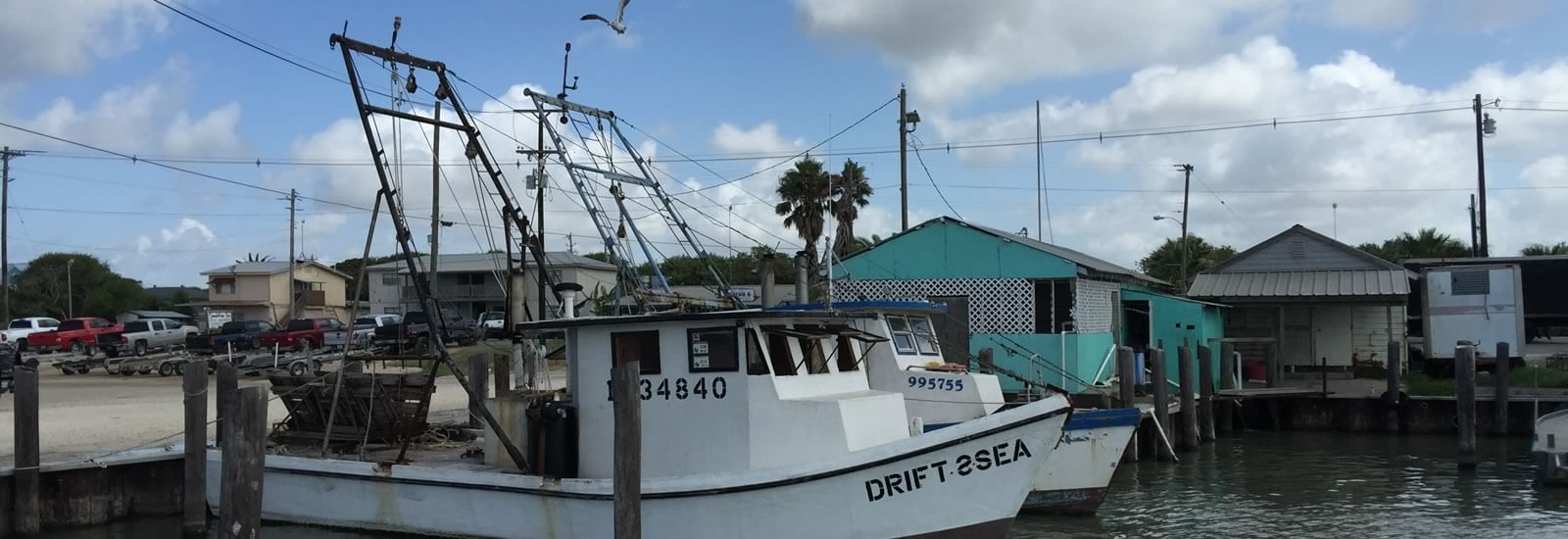 Seadrift Texas Harbor and Shrimp boat Seadrift Texas Harbor and Shrimp boat